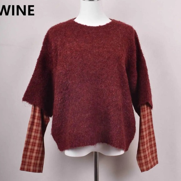 FROM PARIS FRANCE 🇫🇷 Wine Red Women's Sweater - Picture 1 of 1